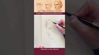 Portrait Sketching Demo in 30 Seconds #facedrawing #portraitdrawing