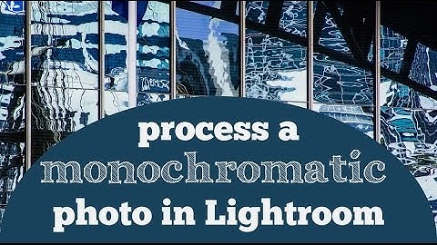 Lightroom - Process a Monochromatic Photo