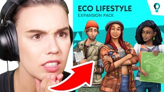 The Sims 4 ECO LIFESTYLE Trailer Reaction - NEW pack!