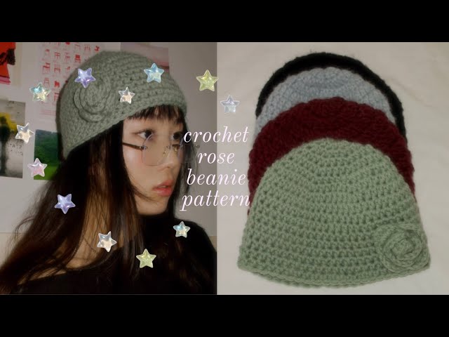 【FETICO】HAND-KNITTED ROSE BEANIE FETICO / HAND-KNITTED ROSE BEANIE | JURK shop t