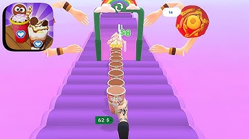 Coffee Stack ​- All Levels Gameplay Android,ios (Levels 486-488)