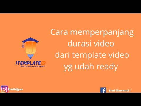 Video: Cara Memperpanjang Template