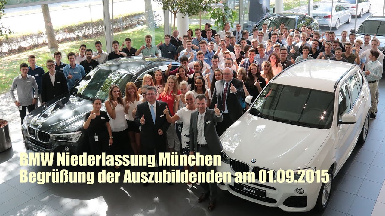 Bmw Niederlassung Munchen Begrussung Neuer Auszubildender Am 01 09 15