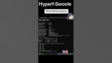 Test performance #Hyperf #Swoole  on #docker #High #performance #php #webdeveloper #webdevelopment