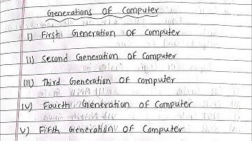 Generation of computer || Five Generation of computer in Nepali || First Second Third Fourth Fifth