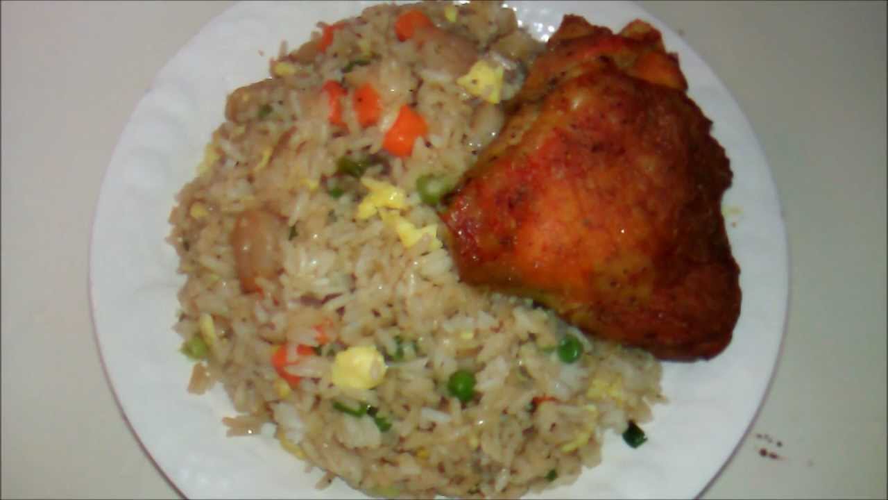 How to make Shrimp fried rice - Cooking with Maddox - YouTube
