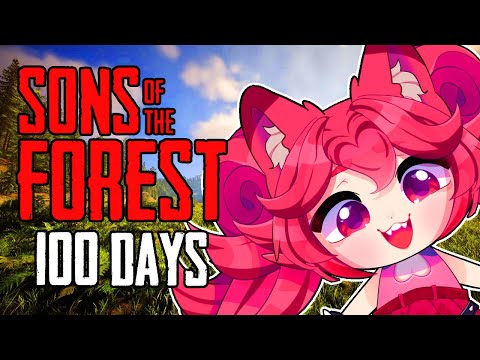 We Survived 100 Days in Sons of the Forest - @Crowmeda @LeizuShen @Taiga_Chama - Part 4 video thumb