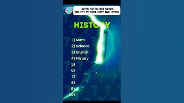 GUESS 🤔 A SUBJECT BY THEIR FIRST 2 LETTER 🤯|| #quiz #smartminds #riddles #question #braintest