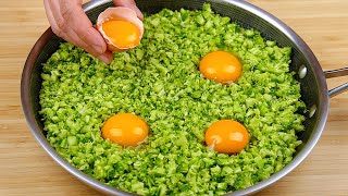 This broccoli and eggs recipe is so delicious that I can cook it every day! Simple, quick breakfast!