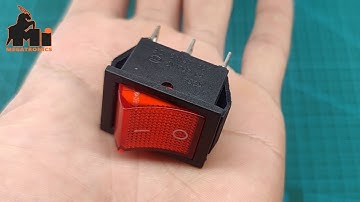 KCD4S-J20 | 6Pin KCD4-202N ON/OFF Rocker Switch DPDT Red LED