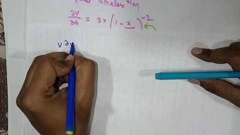 Numerical on calculation of acceleration of fluid particle through  Nozzle