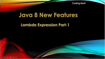 Java 8 New Features Tutorials - 04 : Lambda Expression Part-1