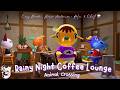 Rainy Night Coffee Lounge ☕ Animal Crossing Cozy Wooden House Ambience • Relax & Chill ⛈️