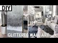 DIY Glittered Wall Art | THE BEST DIY Home Decor