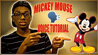 How To Talk Like Mickey Mouse (Tutorial)