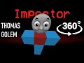 If THOMAS GOLEM was the Impostor 🚀 Among Us Minecraft 360°