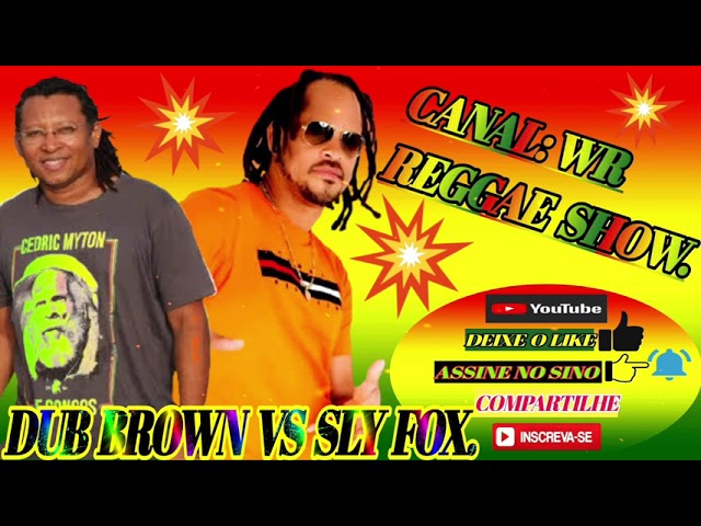 CD REGGAE LIMPO, VOCAL  DUB BROWN  VS  SLY  FOX.  BOM PRA CURTIR @wr1334 . class=