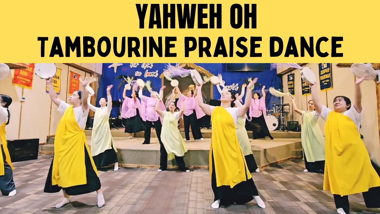 YAHWEH OH Tambourine Dance | Music By COG Worship #dance #tambourine #danceministry