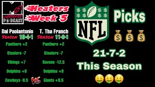 Heaters Week 5! Best NFL Picks Against the Spread | Most Underrated Podcast