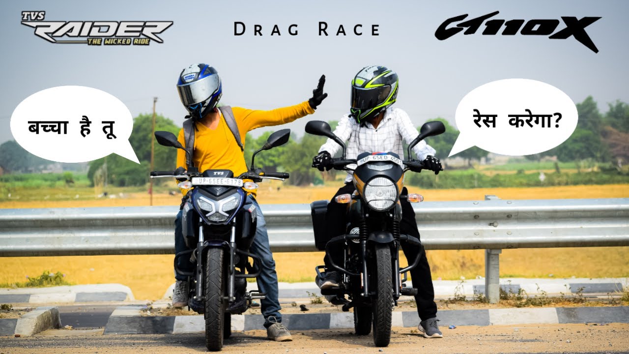 Bajaj CT110X Vs TVS Raider | Drag Race | Amazing Results | UP65 Racers
