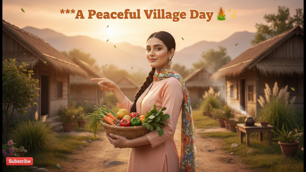 “A Peaceful Village Day 🌾✨ | Slow Living ASMR, Cozy Morning to Evening in the Countryside