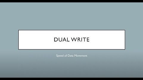 Microsoft Dynamics 365 Dual Write - Speed of Movement