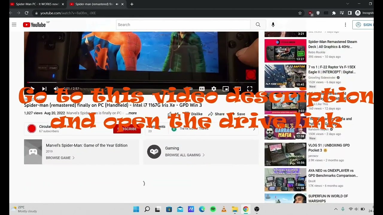 spider-man-remastered-pc-low-fps-fix-intel-iris-xe-youtube