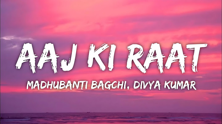 Aaj Ki Raat Lyrics - Stree 2 | Sachin-Jigar, Madhubanti Bagchi, Divya Kumar