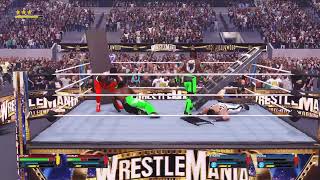 WWE 2K24: The Bloodline vs LWO Tag Team TLC Match - WrestleMania