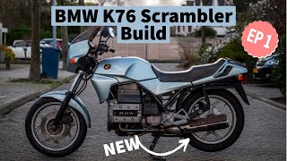 BMW K75 scrambler project // EP 1 Stripdown and Tires