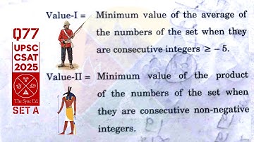 CSAT 2025 set A Q77: Value I: Minimum value of the average of the numbers of the set when they are..