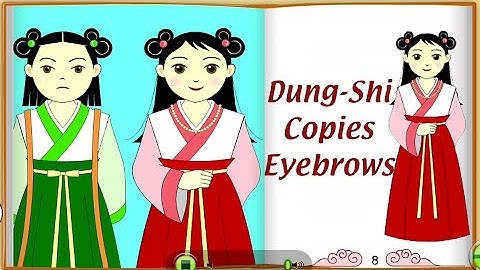 Chinese Fable - Dung - Shi Copies Eyebrows