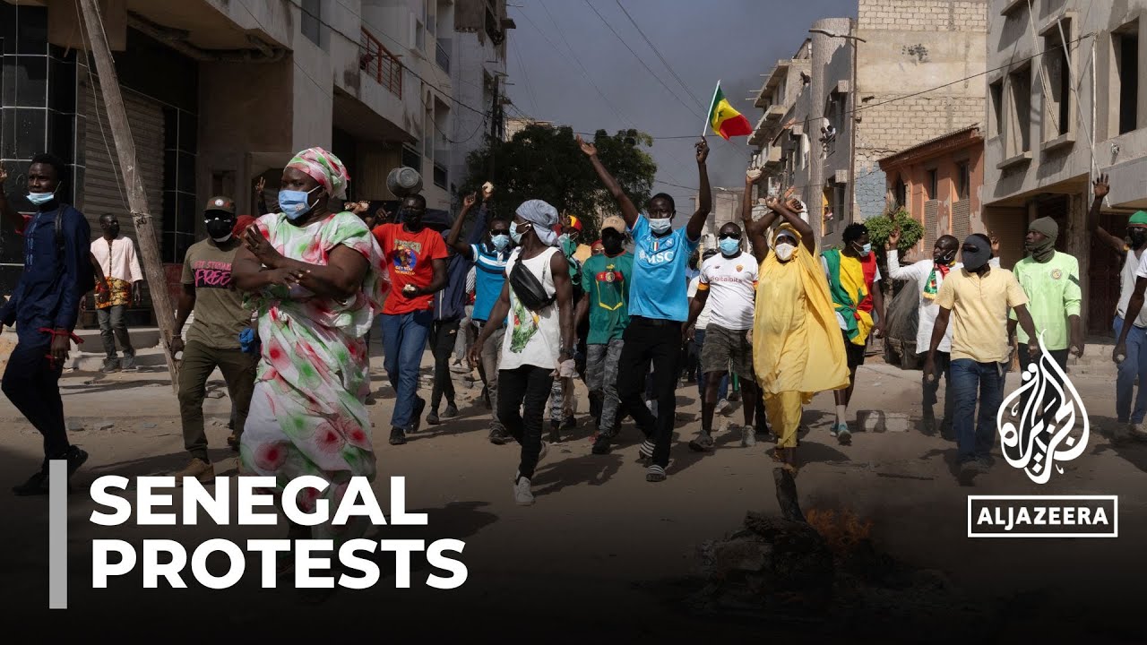 ⁣Senegal postponement protests: Burning anger at president's election decision