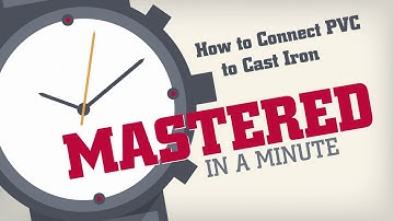 Tie In to Cast-Iron Pipe With PVC