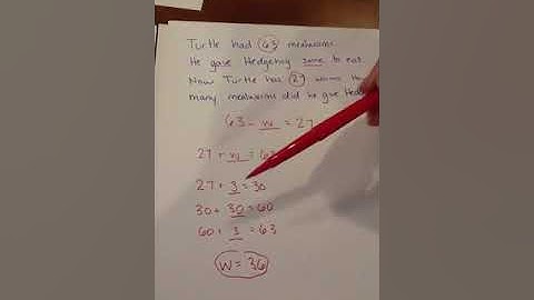 Missing addend Subtraction Strategy (mid-year)