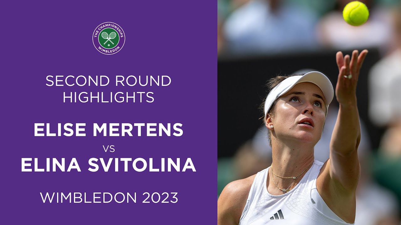 Elise Mertens vs Elina Svitolina Second Round Highlights Wimbledon 2023 