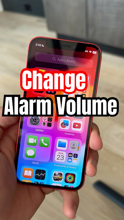 How to Change Alarm Volume on iPhone!
