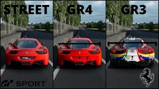 Gran turismo sport - ferrari 458 italia evolution sound comparison! #2