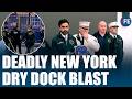Huge Explosion Erupts In New York City Dry Dock | 1 Dead, Dozens Hurt In Staten Island