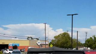 Thunderstorms Culumunimbus Anvil Clouds In The Sierra Seen From Sacramento 2:21pm May 29, 2017