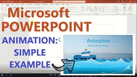 Animation - Boat & Waves: Basics | Microsoft PowerPoint
