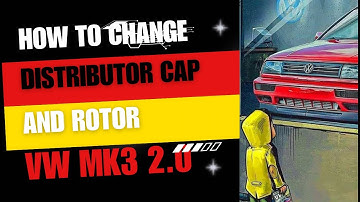 How To Change Distributor Cap And Rotor On 93-98 VW Mk3 Cabrio