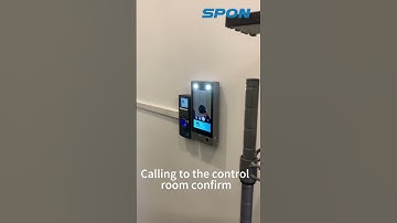 Open the door after dual facial recognition authentication secure technology. #spon #security
