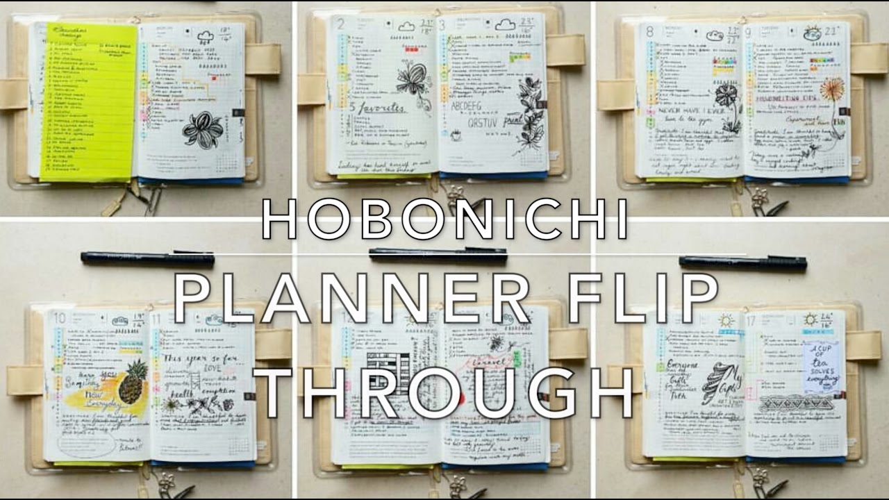 Hobonichi English Planner Flip Through YouTube