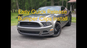 How to Install Quick Release Bumper Clips/Fasteners Video (Car Modification)