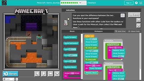 Minecraft Hour of Code Hero