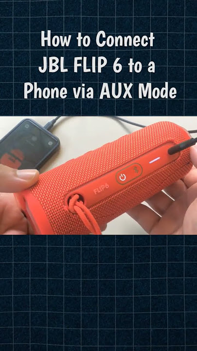 How to Connect Your JBL FLIP 6 to Your Phone via AUX Mode #jblflip #auxillary