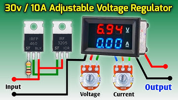 #diy High Power 0-30v Adjustable Voltage Regulator 10A