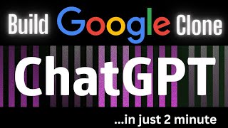 Build Google.com Clone using Chat GPT in 2 minutes #openai #chatgpt