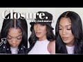 GLUELESS CLOSURE WIG INSTALL PRE CUT SCALP FOR BEGINNERS